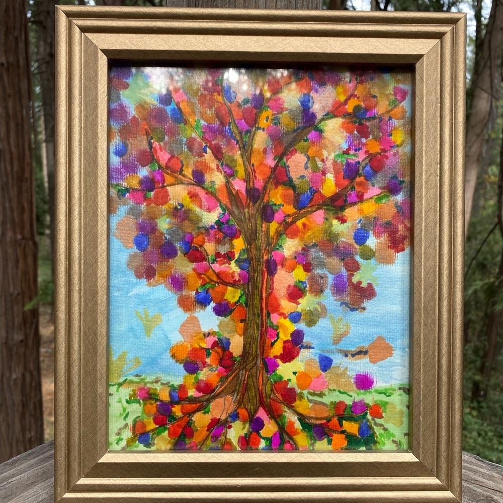 Kreativekristen original watercolor , the colors of fall , HP 25x4
